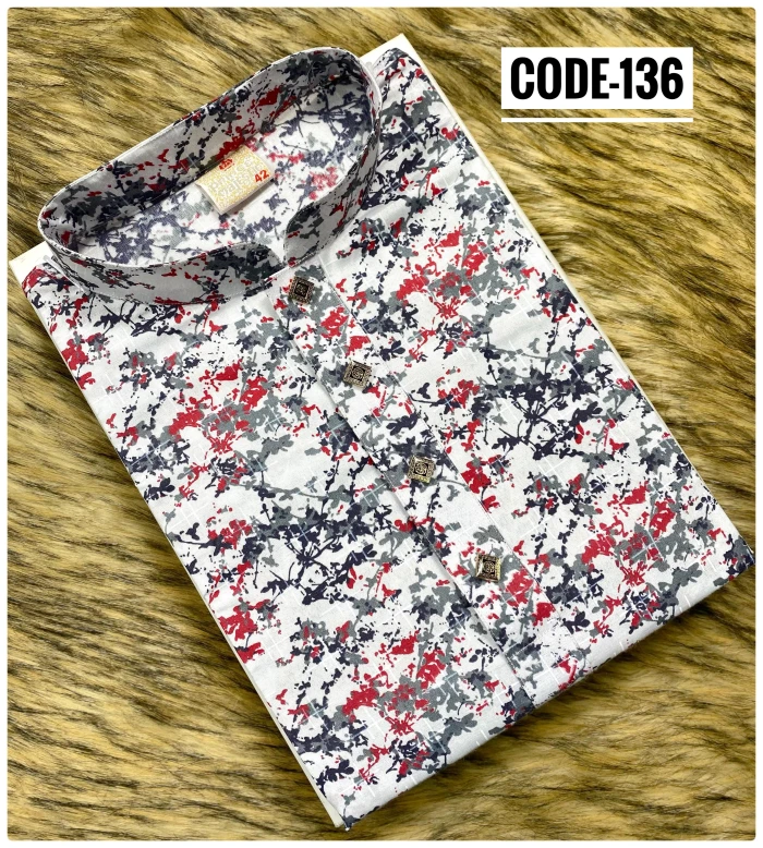 printed cotton panjabi